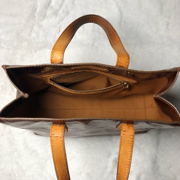 Louis Vuitton Vintage Authentic Monogram Bronze Vernis Tote;Date Code:MI0011 - Picture 9 of 16